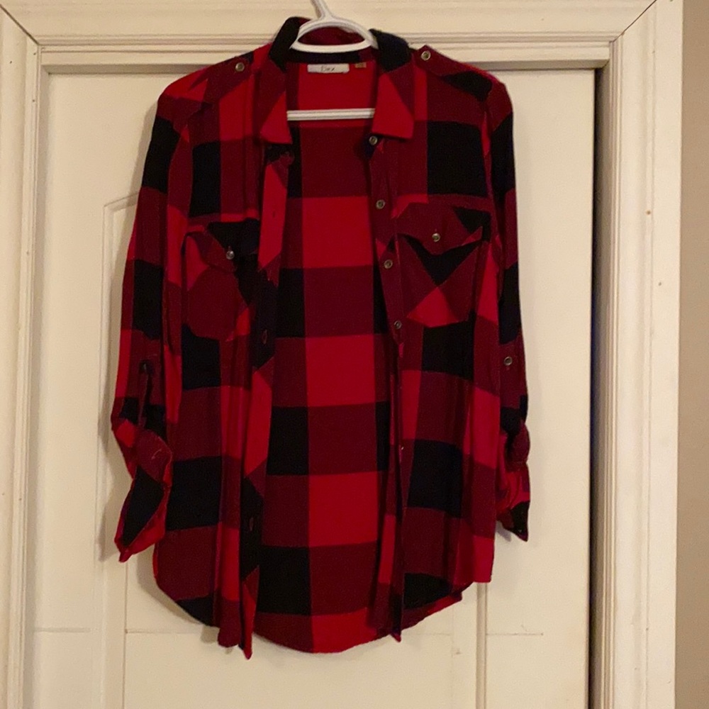 Dex plaid button up